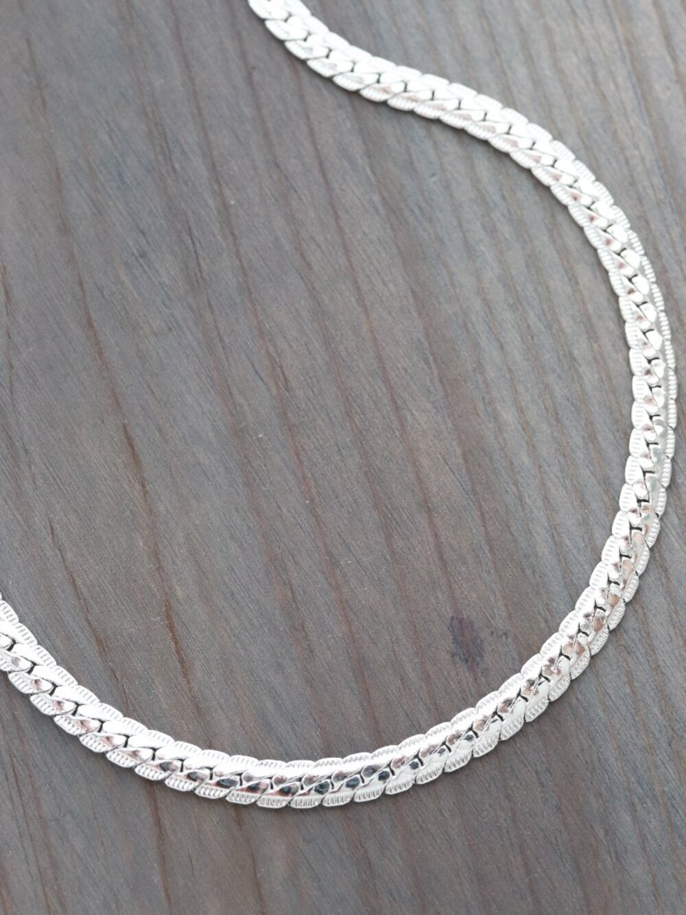 S925 5mm Flat Curb Cuban Chain Necklace Sterling Silver
